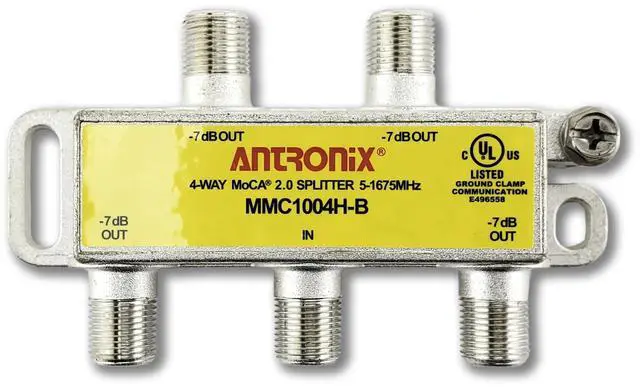 Alt view image 4 of 7 - 2 Way MMC1002H-B 5-1675 MHz MoCA 2.0 Splitter for Frontier Formerly Verizon Fios