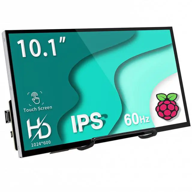 Main image of Raspberry Pi Touchscreen,10 Inch Monitor HDMI,1024×600 Mini Monitor,16:9 IPS Screen Small Portable Display for Raspberry Pi 400/4/3/2/Zero/B/B+ Jetson Nano Win11/10/8/7