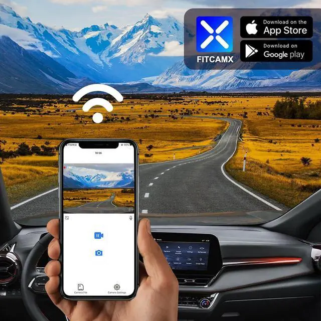 Alt view image 4 of 6 - 4K Dash Cam Suitable for Chevy Equinox 2025 2026 (Gas Powerd, HD2-1231) LT Activ RS, OEM Factory Look, UHD 2160P Video, Built-in WiFi & APP, Loop Recording, G-Sensor, Plug & Play, 64GB Card