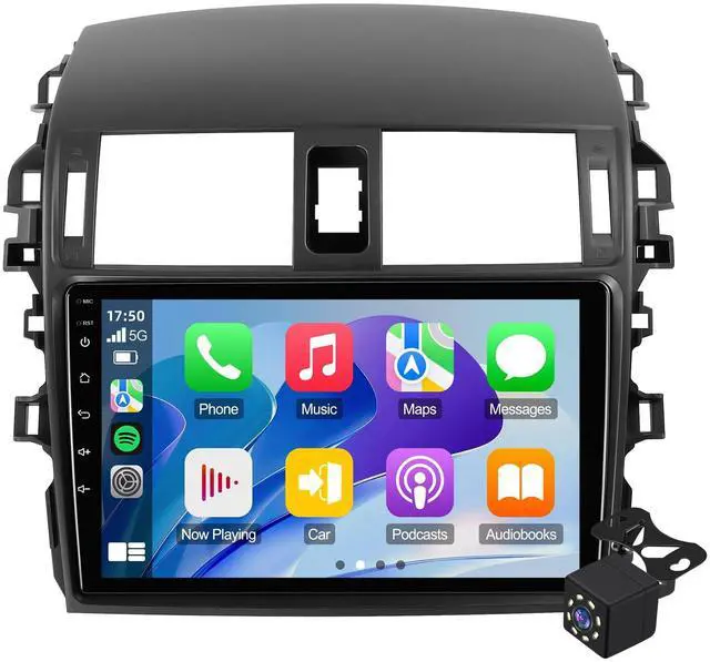 Main image of 9 Inch IPS Touchscreen Linux Car Stereo for Toyota Corolla 2009-2013 with Wireless CarPlay & Android Auto Car Radio, Support Bluetooth, FM Radio, Backup Camera, SWC, Dual USB (with Air Outlet)