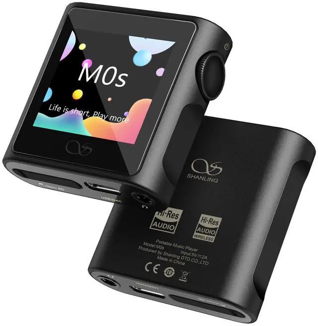 Main image of M0s Hi-Fi Music Player MP3 Players with Bluetooth Lossless Sound Portable Digital Audio Player DAP 1.54 HD Touch Lasts 10 Hrs Bluetooth5.0 3.5mm/Type-C Jack, Black