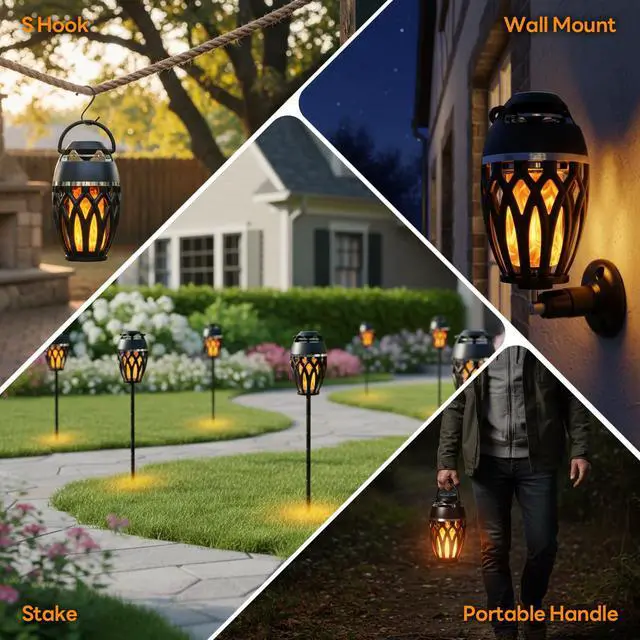 Alt view image 3 of 7 - 2 Pack Outdoor Speakers with Lights, Mens Gifts for Birthday, IPX6 Waterproof Portable Bluetooth Speaker, HD Stereo Sound Wireless Speaker for Party Patio Deck Porch Backyard RV, Cool Gadget for Him