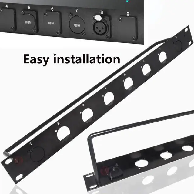Alt view image 3 of 6 - 10PCS Panel-Mount Blank Plate, D-Series Metal Rack Mount | Durable Zinc Alloy Body,Standard D-Type Blind Plate,Dimension: 26*31mm, Fit XLR/86Panels