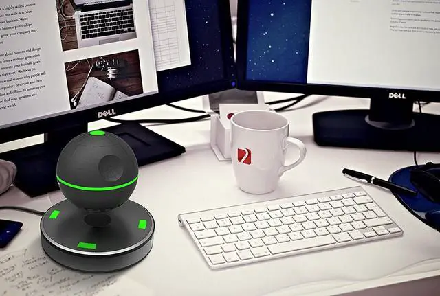 Alt view image 7 of 7 - Arc Star Floating Speaker | Bluetooth and NFC | Smartphone Charger | 360° Sound