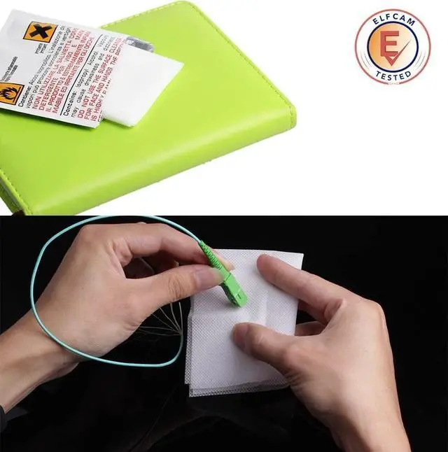 Alt view image 3 of 5 - ® - Pack of 50 Fiber Optic Cleaning Papers, for Decontamination of Bare Fibre Before Splicing and Fibre Optic Connector Ends