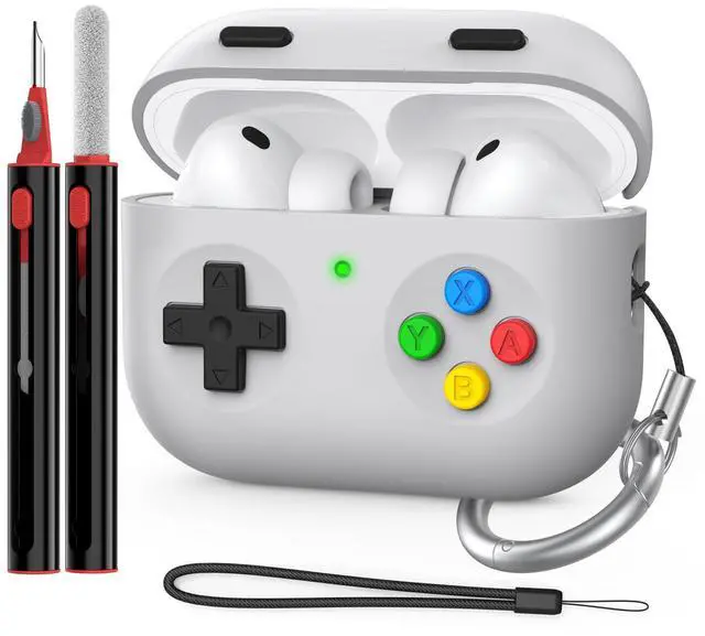 Main image of for AirPods Pro 3 Case(2025) Silicone Game Console Design Case for Apple AirPods Pro 3rd Generation, 3D Button Airpod Pro 3 Cover for Men Women