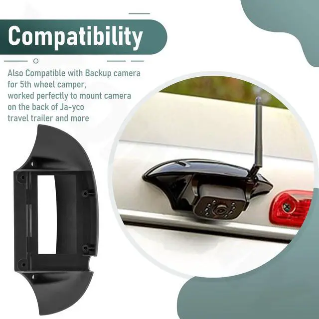 Alt view image 5 of 7 - FRCBRKT-BL Mounting Bracket for Furr-ion Backup Camera/RV Camera | Also Compatible with Backup Cam-era System Mounting Kit (Moun-ting Bracket Only)