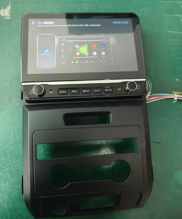 Alt view image 2 of 7 - Car Radio Stereo for Ford F150 2009 2010 2011 2012 2013 2014 with Wireless Carplay Android Auto 10inch Touchscreen Navigation Bluetooth/GPS/5G WiFi/Backup Camera/SWC/Volume Knob/FM