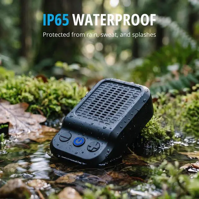 Alt view image 5 of 7 - Wearable Bluetooth Speaker, Magnetic Clip-On Portable Speaker | Built-in Mic for Hands-Free Music/Calls, TWS, IP65 Waterproof Mini Speaker for Work, Golf, Hiking and Jobsite