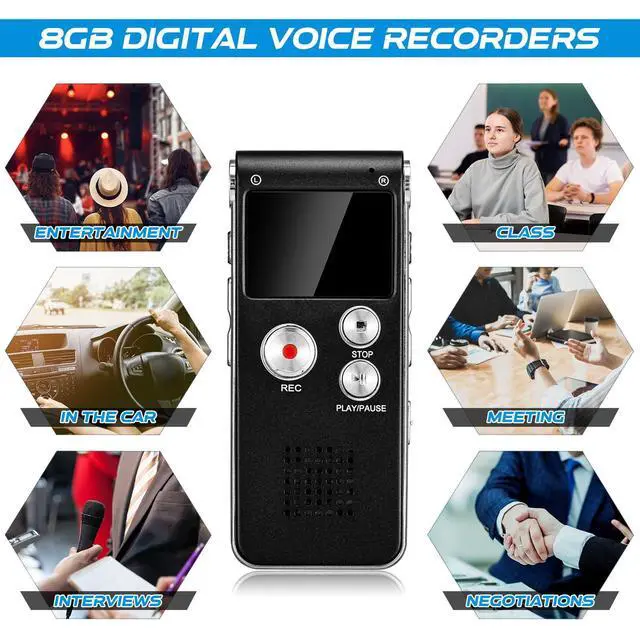 Alt view image 5 of 6 - 5 Pcs EVP Recorder Ghost Hunting Kit Paranormal Digital Voice Recorders with 4 LED Motion Activated Cat Balls Voice Activated Recorder with Playback for Home Outdoor Paranormal Equipment(Black)