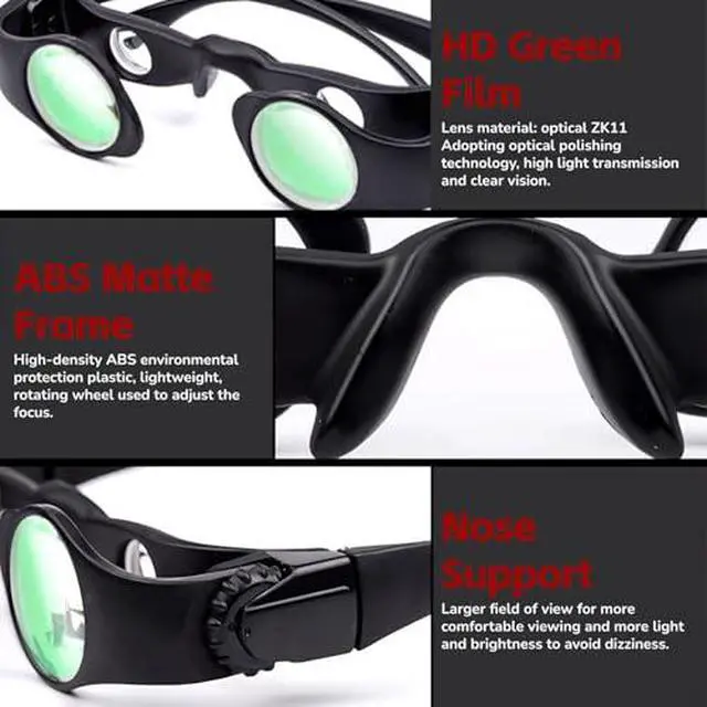 Alt view image 3 of 7 - Hands Binocular Glasses, 8X Professional Binocular Glasses for Fishing, Bird Watching, Sports, Concerts, Theater, Portable Telescope Opera Glasses with 2 Polarized Lenses