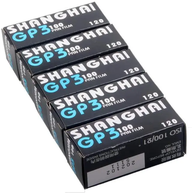 Main image of 10x Shanghai 120 Black & White Iso 100 Roll Film Negative 6x4.5 6x6 6x9