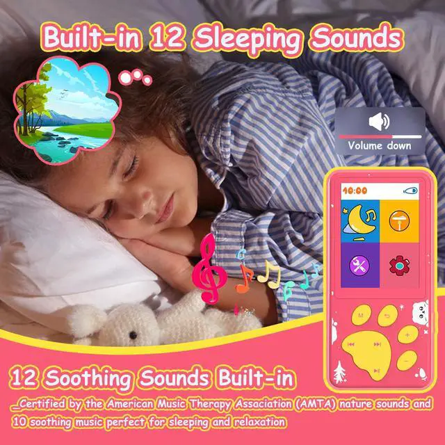 Alt view image 5 of 7 - 32GB Kids MP3 Player with Bluetooth,Speaker and 2.4" Color Screen | MP3 Player for Kids, Portable Music Player,MP3 Player with Speaker,Gift for Boys&Girls,Audiobook Player,Built-in Games