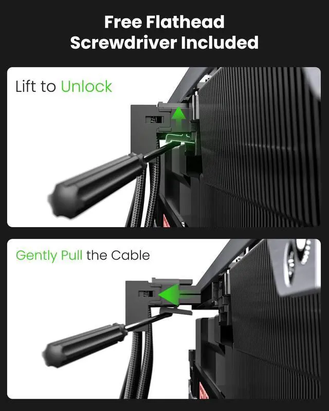 Alt view image 2 of 7 - PCIE 5.0/5.1 16pin GPU Cable Adapter, Type B, Black | 90 Degree,12V-2x6/12VHPWR (12+4)pin Male to Female, 600W, Right Angle Extender Cord, For RTX 5070 Ti 5090 5080 4090 4070Ti