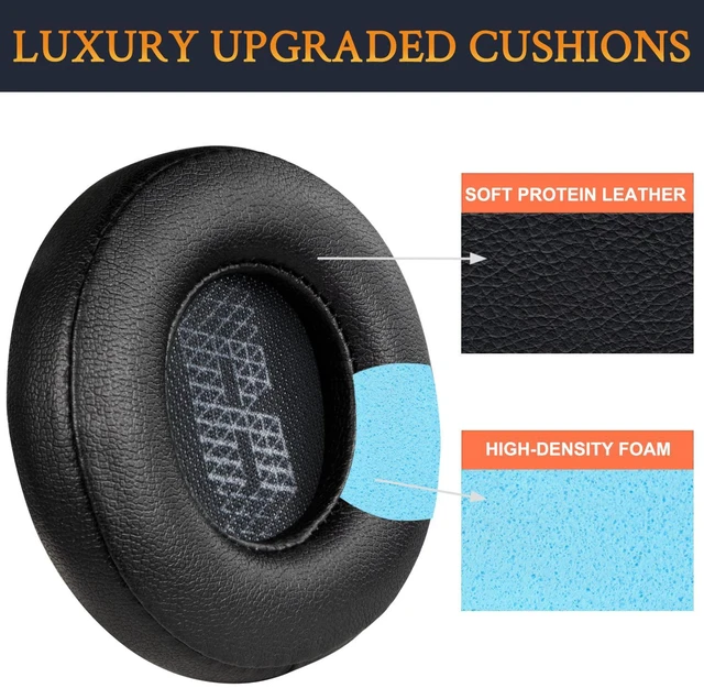 Alt view image 6 of 7 - Earpads for JBL Live 460NC Headphones - Black