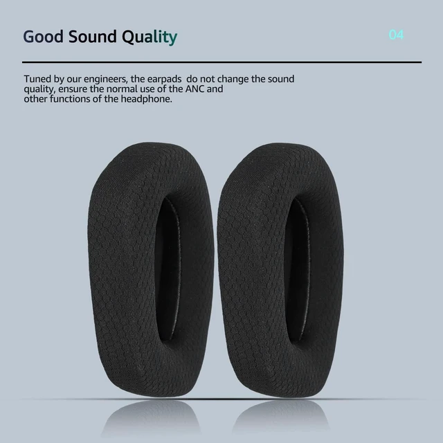 Alt view image 5 of 7 - Fabric Replacement Ear Pads for Logitech G733 Gaming Headset, Also Fit Logitech G335 Wireless Headphone, EarPads Accessories with Soft Mesh Fabric & Isolation Foam (Black)