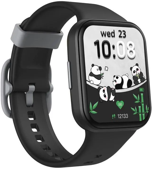 Main image of Kids Smart Watch with Parent-Child Task & Reward System, Fun Fitness Tracker with 20 Sports Modes, Heart Rate & Sleep Monitor, IP68 Waterproof, Great Birthday Gift for Boys Girls 5-16, Black