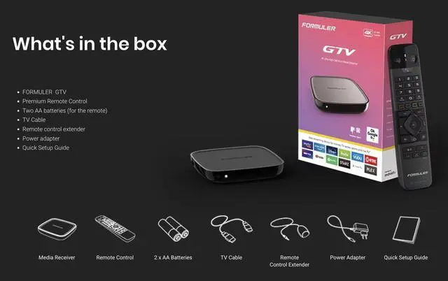 Alt view image 3 of 6 - GTV 4K Media Streaming Box Voice Remote, Dual-Band WiFi, 4K Ultra HD, Certified, Powerful Streaming Player