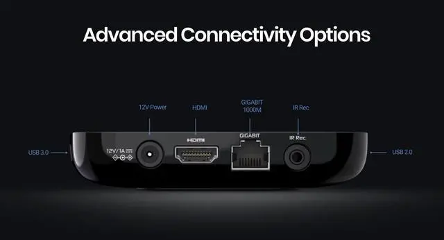 Alt view image 5 of 6 - GTV 4K Media Streaming Box Voice Remote, Dual-Band WiFi, 4K Ultra HD, Certified, Powerful Streaming Player