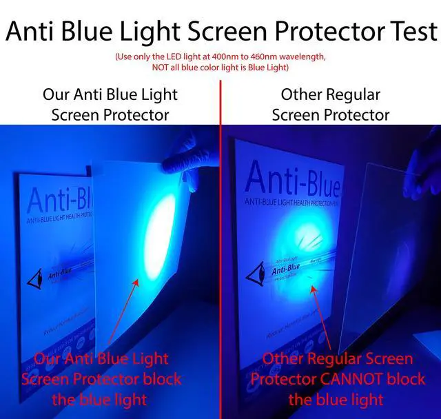 Alt view image 3 of 4 - Anti Blue Light Screen Protector for 50 Inches TV. Filter out Blue Light that relieve computer eye strain and help you sleep better
