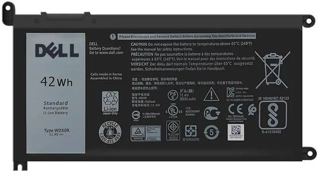 Main image of DELL WDX0R Notebook Battery for Dell Inspiron 15 7579 7573 7560 7569 7570 5565 5567 5568 5570 5578 5579 7586 13 7368 7378 5368 5378 5379 17 5765 5767 5775 Latitude 3490 3590 P66F P58F P32E11.4V 42Wh
