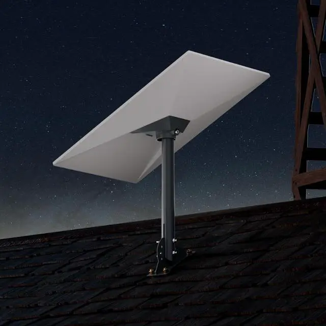 Main image of Starlink Standard 4 Roof Mount, Gen 3 Pivot Mount Aluminum 16" Pole | Adjustable Starlink Standard 4 Mount with Aluminum Pipe Adapter for V4 Standard 4/4X/Gen3 Dish