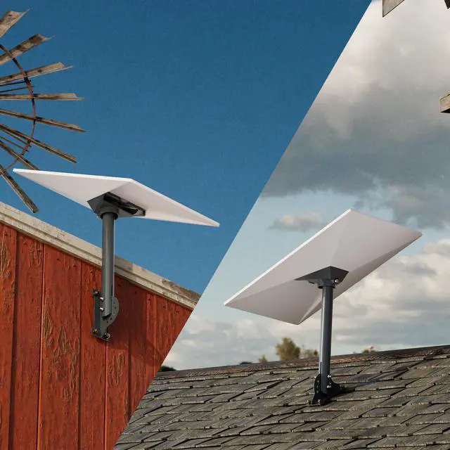 Alt view image 6 of 7 - Starlink Standard 4 Roof Mount, Gen 3 Pivot Mount Aluminum 16" Pole | Adjustable Starlink Standard 4 Mount with Aluminum Pipe Adapter for V4 Standard 4/4X/Gen3 Dish