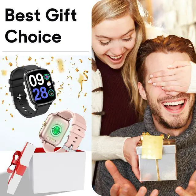 Alt view image 7 of 7 - Smart Watch, 1.69'' Fitness Watch Women Men with Heart Rate, Blood Pressure, Blood Oxygen & Sleep Monitor, 110 Sports Modes Fitness Tracker, Waterproof Pedometer Compatible Android iPhone