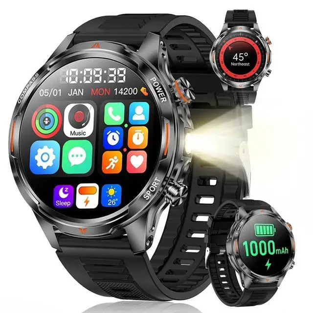 Main image of Smart Watch for Women, 30 Day Battery Life Answer/Make Call Smartwatch, 110+ Activity Modes with 1.7in AMOLED Ultra-Clear Screen Fitness Watches, IP68 Waterproof for Android and iPhones