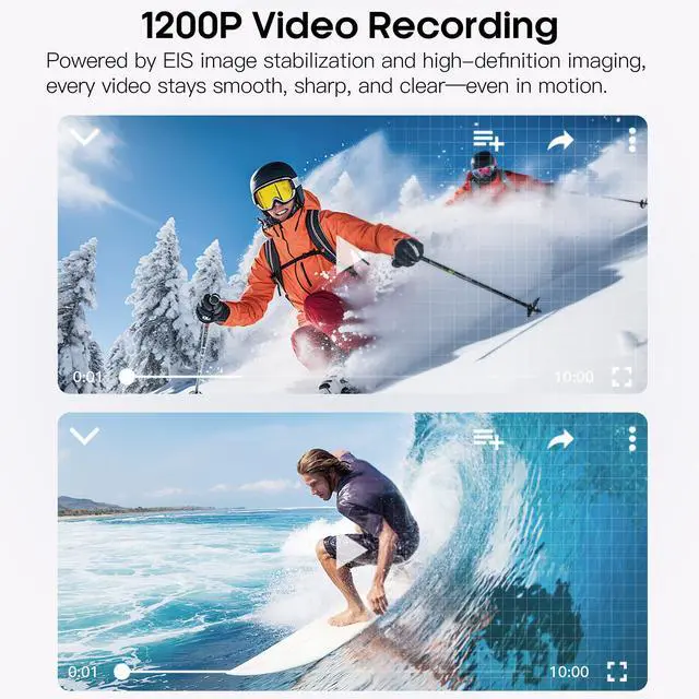 Alt view image 4 of 7 - AI Camera Smart Glasses for Men Women with 8MP, 4K Photo/1200P HD Video Recording, Translation, GPT Voice Assistant, AI Object Recognition, Hands-Free Music/Call,Long Battery Life