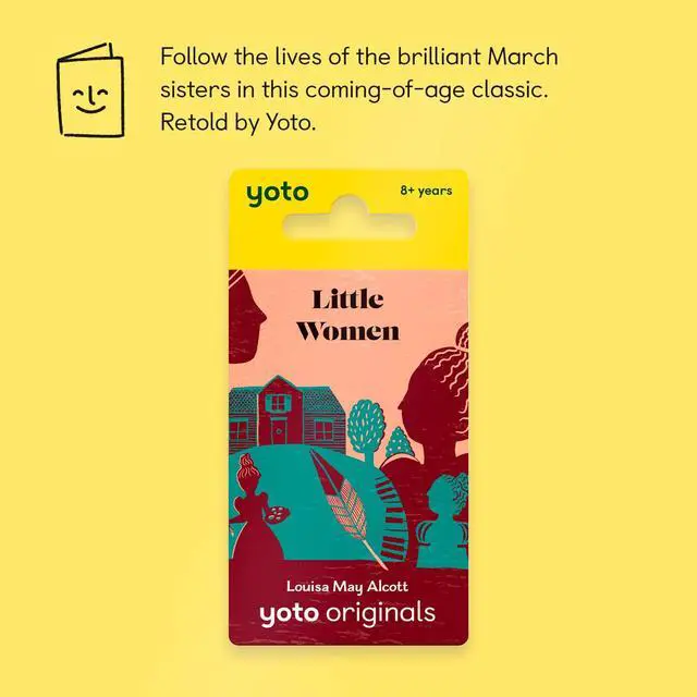 Alt view image 2 of 7 - Classics: Little Women - Kids Audio Card, Ages 8+ | Screen-free Little Women audiobook card for Player and Mini | classic story for playtime bedtime travel | ages 8+