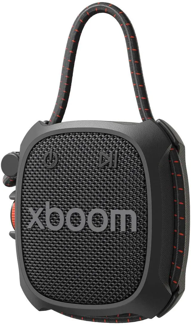 Main image of xboom Rock by will.i.am, Portable Outdoor Bluetooth Speaker, up to 10 Hours, IP67 Dust and Water Resistant, Adjustable Mounting Cord, Black