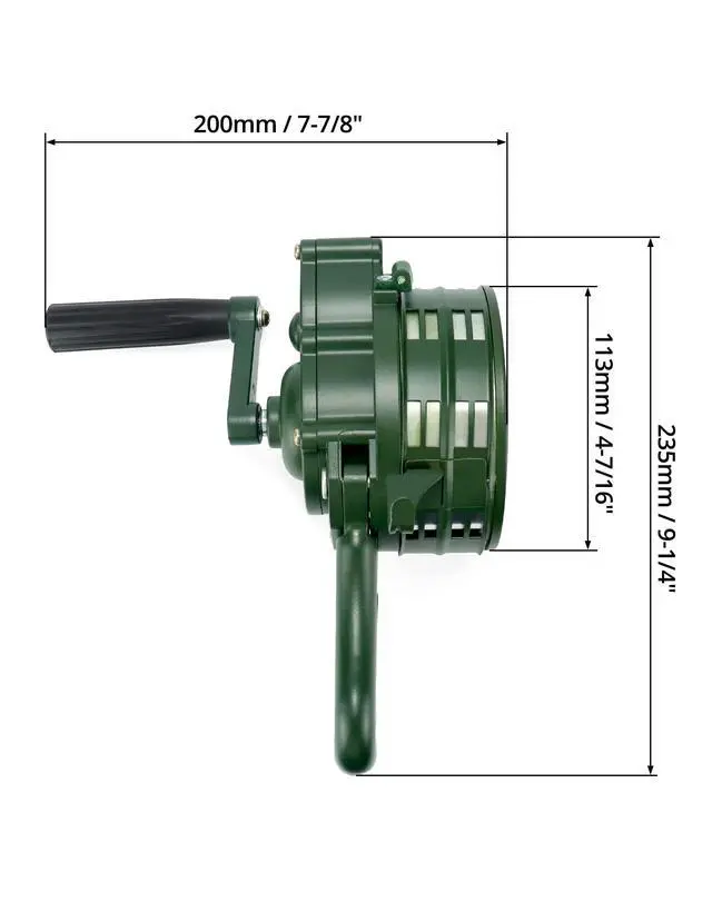 Alt view image 2 of 7 - Hand Crank Siren Horn, Hand Loud Crank, Emergency Safety Manual Siren, Portable Hand Held Siren Horns Alarm, Loud Mechanical Alarm for Factory, School & Outdoor Use