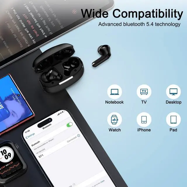 Alt view image 7 of 7 - for Samsung Galaxy S26 S26+ Ultra S25 FE Plus S25+, Earbuds Wireless | Earphones Bluetooth Headphones Ear Buds Head Phones Blue Tooth Headset for S24 S23 S22 S21 S20 S10 Edge Ultra, Note 20 10