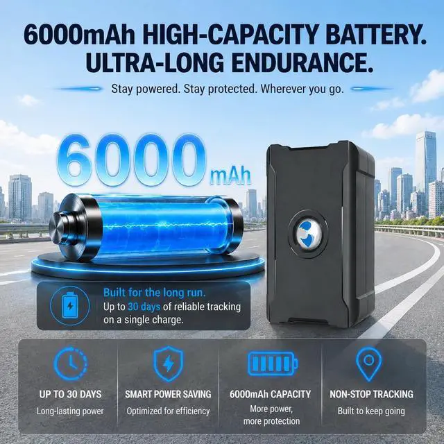 Alt view image 4 of 7 - GPS Tracker for Vehicles, Long Battery Life Tracker Device for Trailers | Geo-Fence, Unlimited Updates, Magnetic, 10S Real-Time Tracking Devices for Cars Hidden, Subscription Required