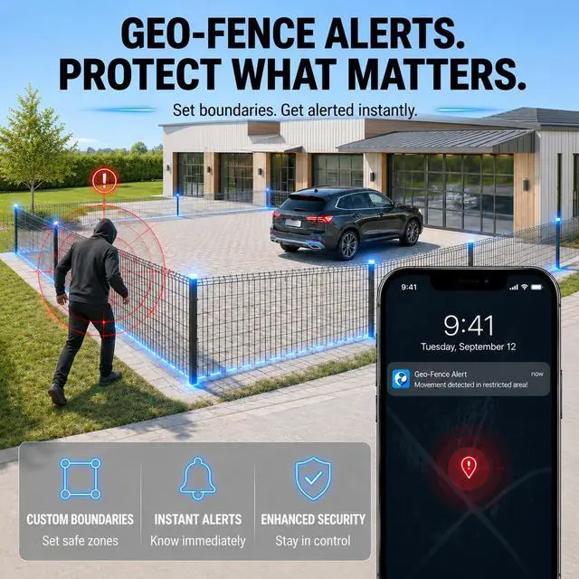 Alt view image 5 of 7 - GPS Tracker for Vehicles, Long Battery Life Tracker Device for Trailers | Geo-Fence, Unlimited Updates, Magnetic, 10S Real-Time Tracking Devices for Cars Hidden, Subscription Required