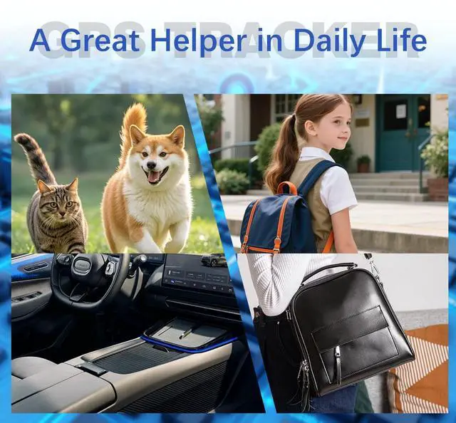 Alt view image 4 of 7 - GPS Tracker for Vehicles, No Subscription Required, Magnetic Car Locator Compatible with iOS & Android, IP67 Waterproof Tracking Device, 2-Year Battery Life, Location History & Sharing