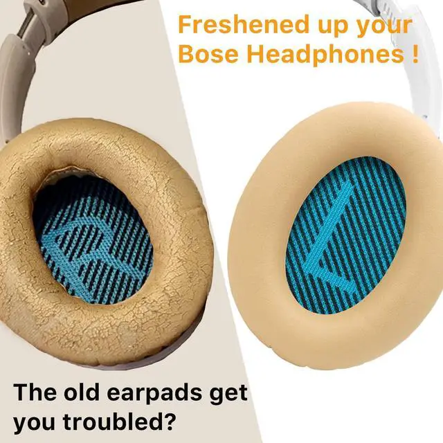 Alt view image 2 of 7 - Ear Pads for Bose QC25/QC35 II/QC35/QC15/AE2 AE2i AE2w Headphones Replacement Earpads Cushions for Bose Quietcomfort 35/Quiet Comfort 25/SoundTrue and SoundLink(AroundEar)