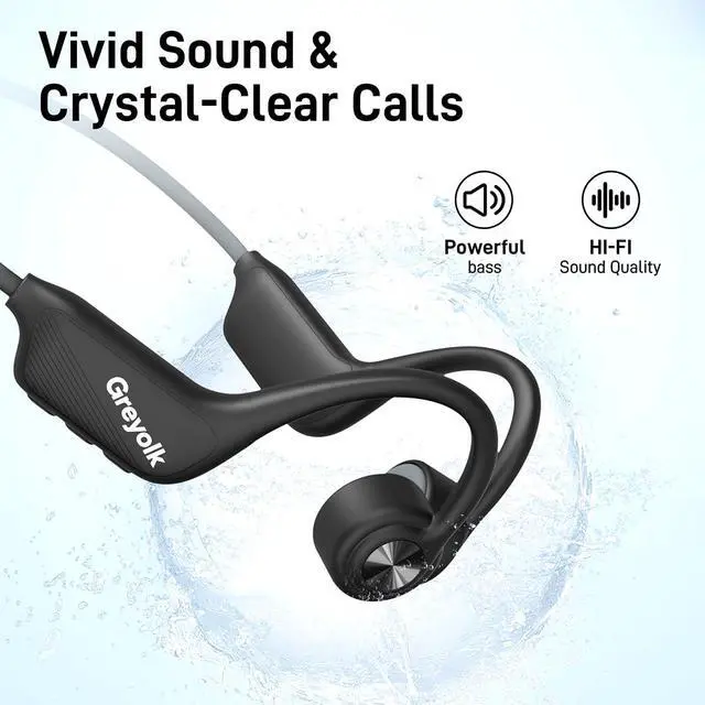 Alt view image 4 of 7 - Swimming Headphones,Bone Conduction Headphones Bluetooth 5.4,IP68 Waterproof,32G Memory Sports Headphone,Underwater Headphone with MP3-Player for Swim,Open Earphones for Swimming Running