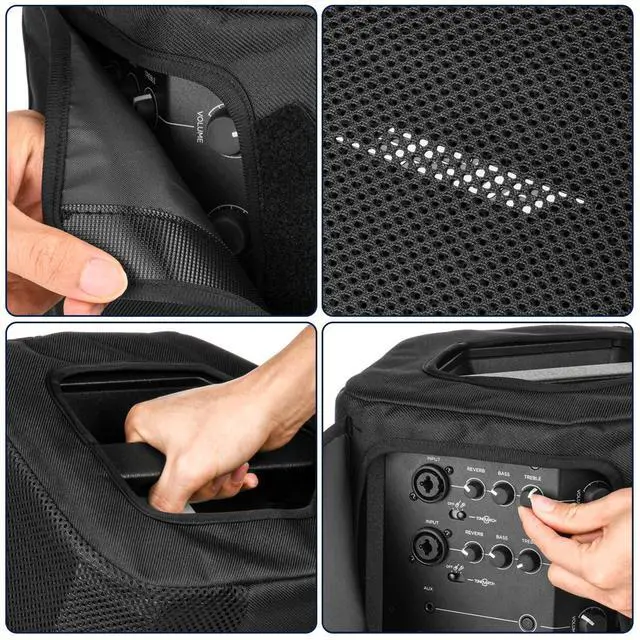 Alt view image 2 of 7 - Speaker Cover for Bose S1 Pro, Mesh Sleeve Bag for Bose Speakers | Playable While Covered | Portable Dustproof Cover with Side Opening Mesh | Durable Nylon Protect while Carrying Transporting