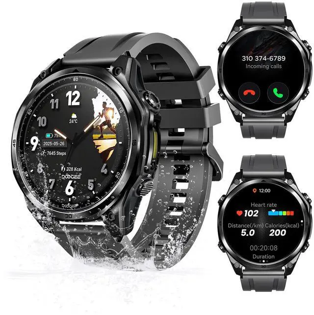 Main image of ANYWISE W1 LITE Smart Watches for Men, 1.43''AMOLED Mens Smart Watch for Android/iOS, 5ATM Waterproof Fitness, 170+ Sports Modes, Answer/Make Calls/12 Days Battery/Heart Rate/Sleep Monitor