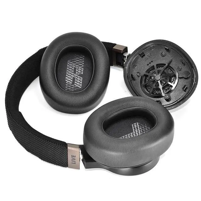 Alt view image 6 of 7 - Earpads for JBL E65/Live 650BTNC/660NC Headphones (Black) | Also for JBL E65/ Duet NC/Live 660/770 /780BTNC,Replacement Ear Cushions with Softer Leather, Noise Isolation Foam