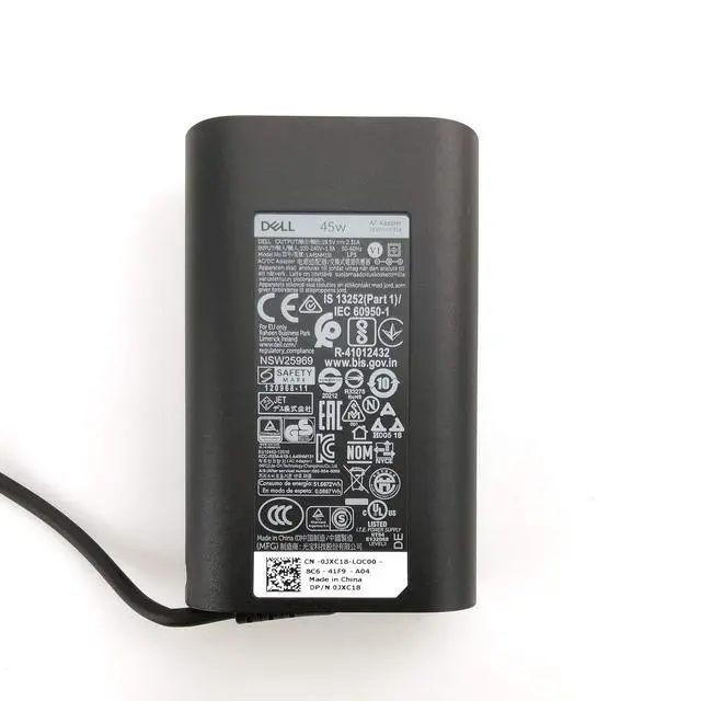 Alt view image 4 of 6 - Laptop Charger Slim 45W watt Power AC Adapter(Power Supply) Include Power Cord for XPS 13 9333 9343 9350 9360 9370,LA45NM131 DA45NM131