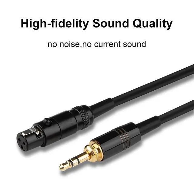 Alt view image 4 of 7 - Replacement Audio Cable for Beyerdynamic DT 1990 Pro, DT 1770 Pro, DT 990 Pro, DT 990 Pro X, DT 770 Pro, DT 770 Pro X Headphone, for AKG Q701, Q702, K712, K240, With 6.35mm Adapter (4.6 FT-13.4 FT)