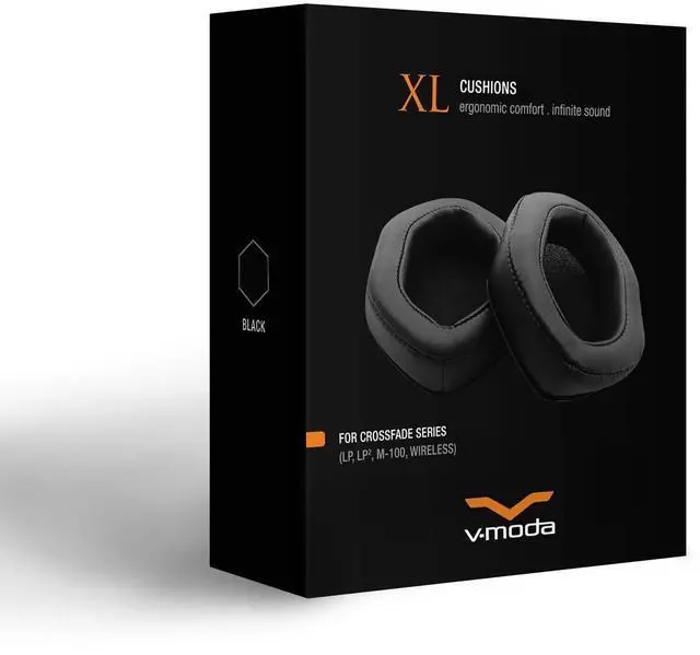 Alt view image 4 of 4 - XL Cushions for Over-Ear Headphones - Black