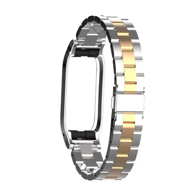 Alt view image 4 of 7 - Compatible with Fitbit Luxe Bands,Stainless Steel Metal Replacement Strap Wrist Band Compatible for Luxe Fitness Tracker