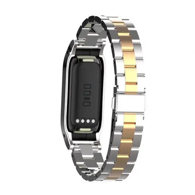 Alt view image 2 of 7 - Compatible with Fitbit Luxe Bands,Stainless Steel Metal Replacement Strap Wrist Band Compatible for Luxe Fitness Tracker