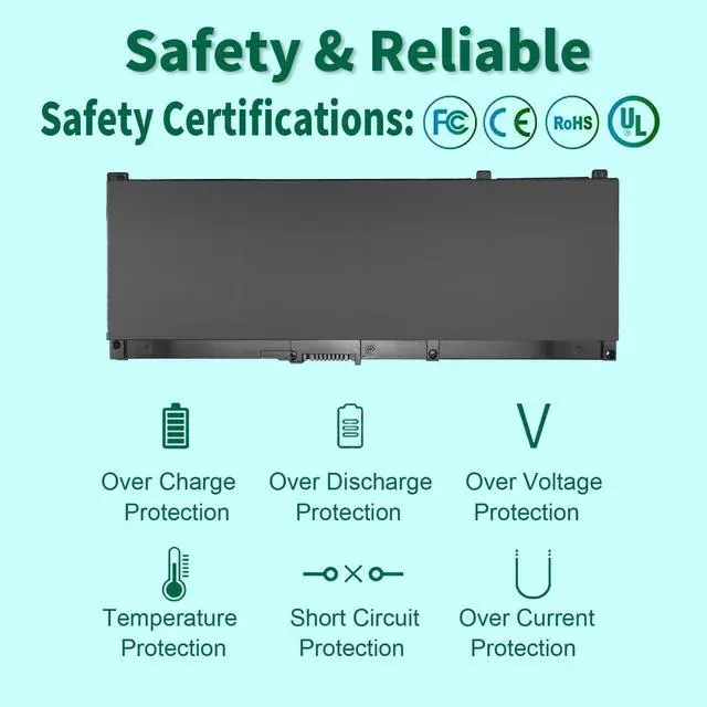 Alt view image 3 of 7 - SR04XL Battery for HP Omen 15-CE0XX 15-DC0XX 15-DC1XXX Series SR03XL | 15-CE019DX 15-CE198WM 15-CE015DX 15-DC0051NR Pavilion 15-CB0XX 15-CX0XX l08855-855 917678-1B1 917724-855 917678-2B1