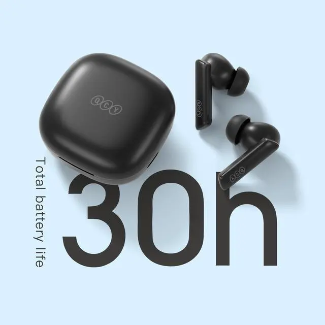 Alt view image 6 of 7 - HT05 Multi-Mode Active Noise Cancelling Wireless Earbuds, AI-Enhanced Calls Bluetooth Headphones with 6 Mics, Anti-Wind Noise, Transparency, App for Custom EQ, 30H Playtime, Bluetooth 5.2