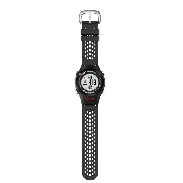 Alt view image 7 of 7 - Two-in-One Color band for Garmin Approach S2/S4, Silicone Starp Replacement Watch Band for Garmin Approach S2/S4 Watch, Black